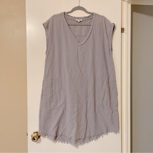 Umgee Grey Sleeveless Tank Dress Size Large